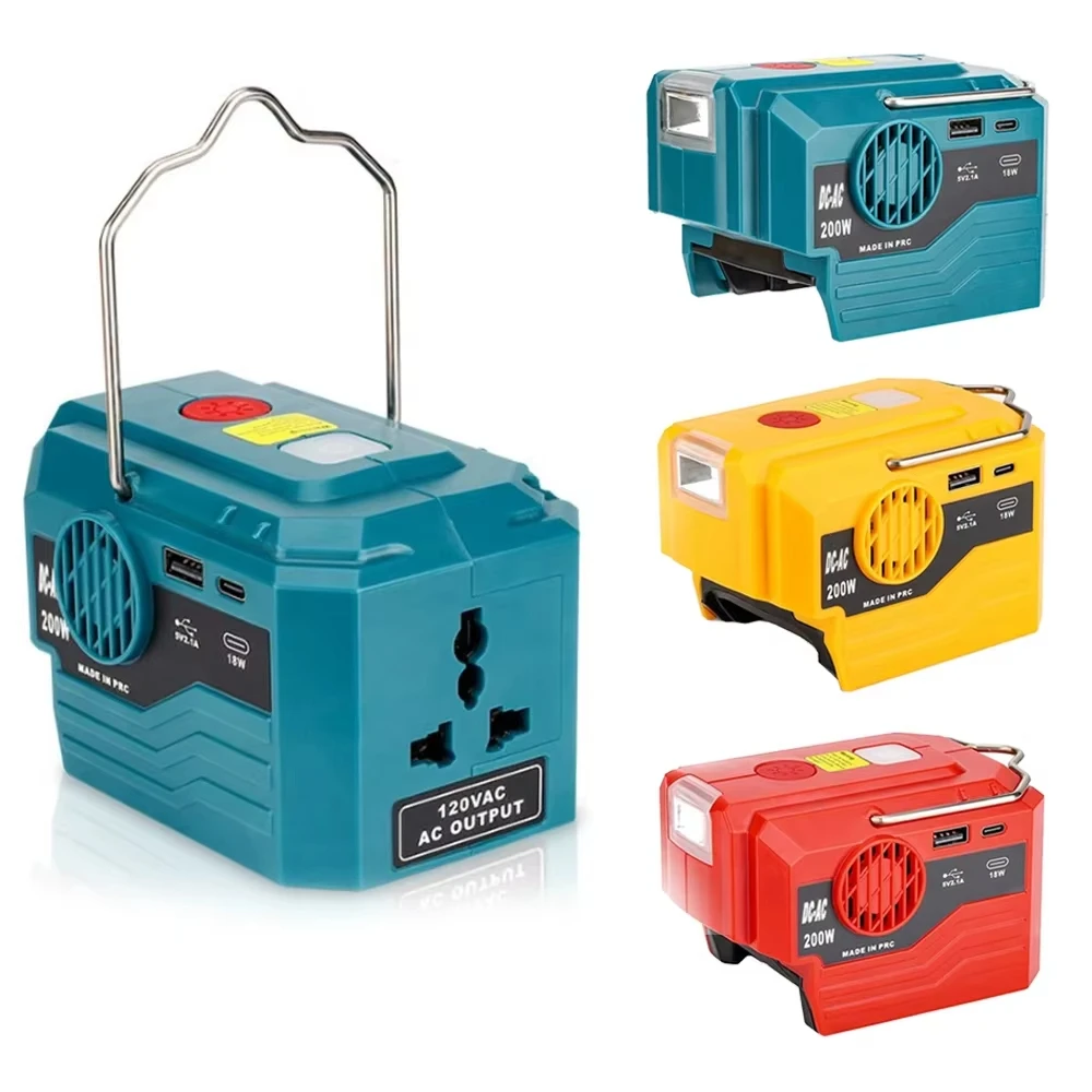 Outdoor Power Adapter Usb C - 200W Draagbare Power Inverter voor Makita