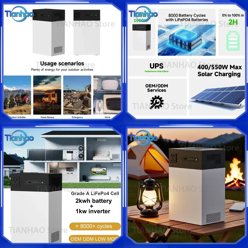 Outdoor Power Bank With Ac Outlet - Draagbare Powerbank 100W Zonne-energiegenerator met AC-aansluiting