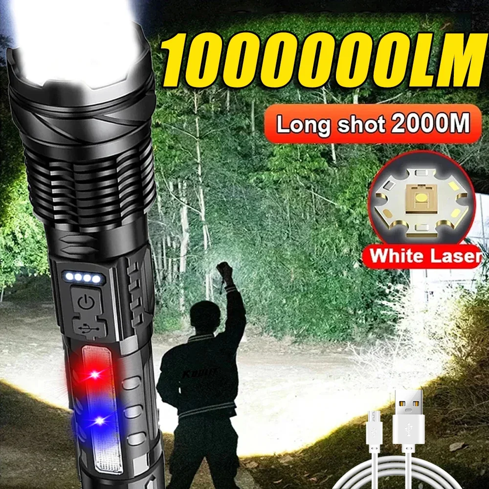 Outdoor Power For Camping - Krachtige LED-zaklamp Oplaadbare campinglamp met zijlicht