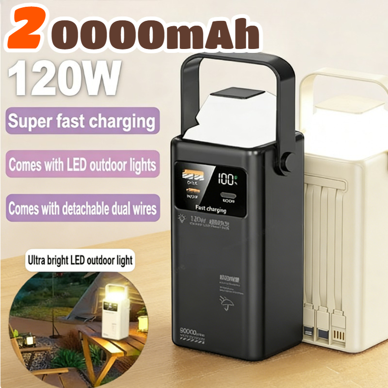 Outdoor Power Adapter Usb C - 120W Power Bank 200000mAh Grote capaciteit