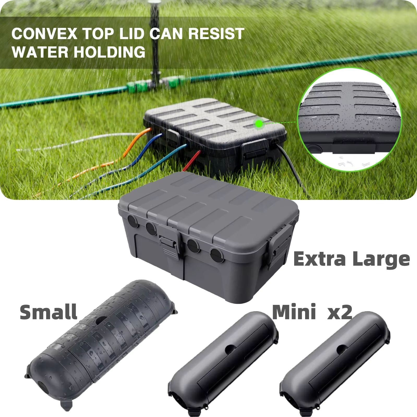 Outdoor Power Strip With Cover - Grote weerbestendige buiten elektrische kabelafdekkingen voor