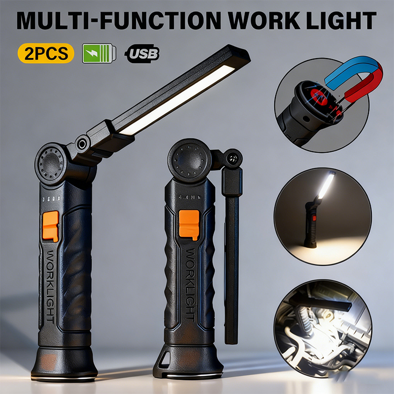 Outdoor Power Usb - Draagbare COB LED-zaklamp USB oplaadbare werklamp