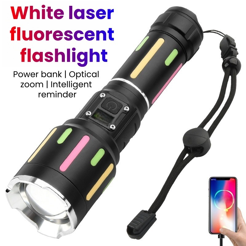 Outdoor Power For Camping - Krachtige witlicht fluorescerende zaklamp Oplaadbare zoombare