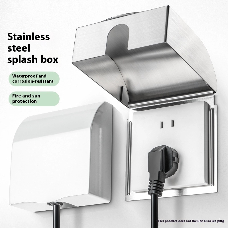 Outdoor Power Adapter - 86-aansluiting spatwaterdichte doos 304 roestvrij staal
