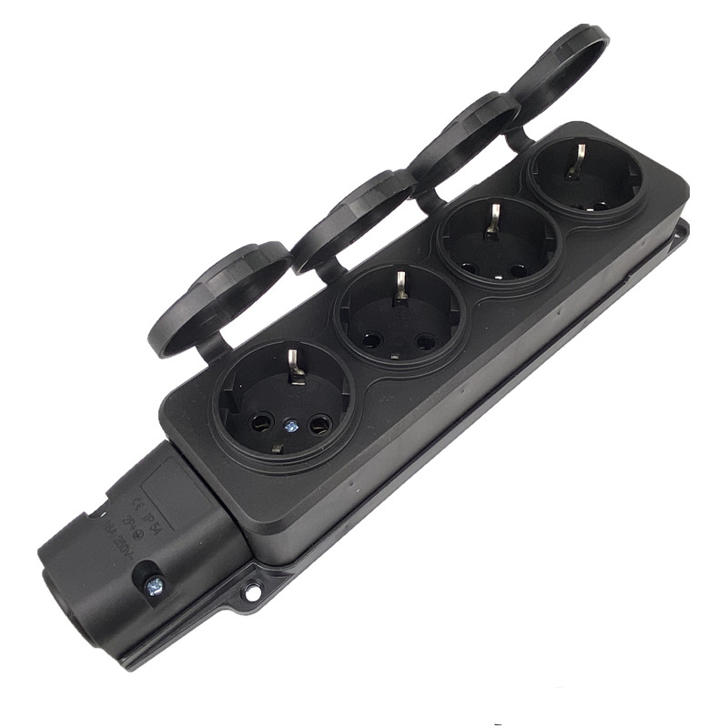 Outdoor Power Strip With Cover - EU Duitse 3/4 Manieren Outdoor Waterdichte