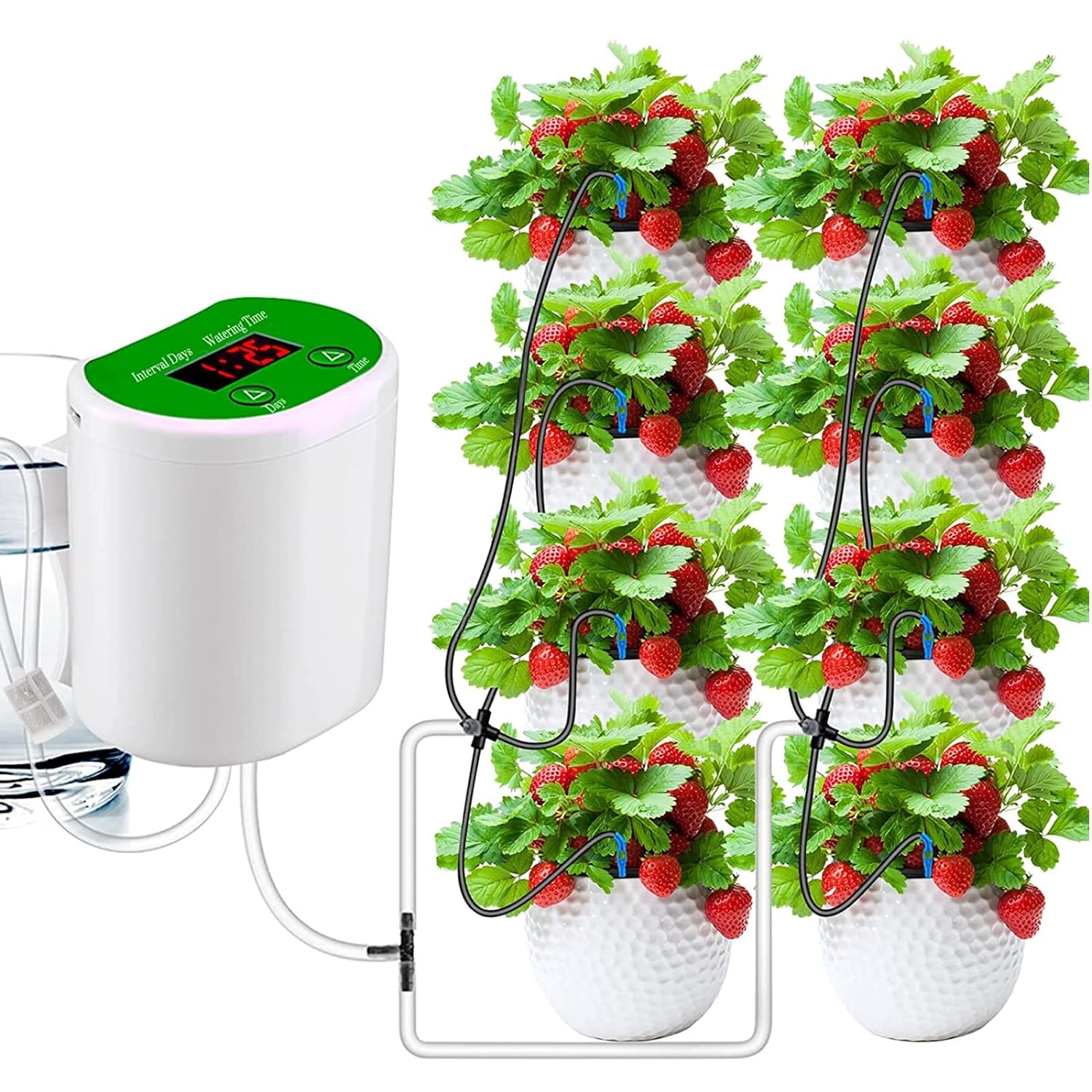 Outdoor Power And Plant - Bewateringsapparaten voor buitentuinplanten Zonneirrigatie Automatisch plantenbewateringssysteem