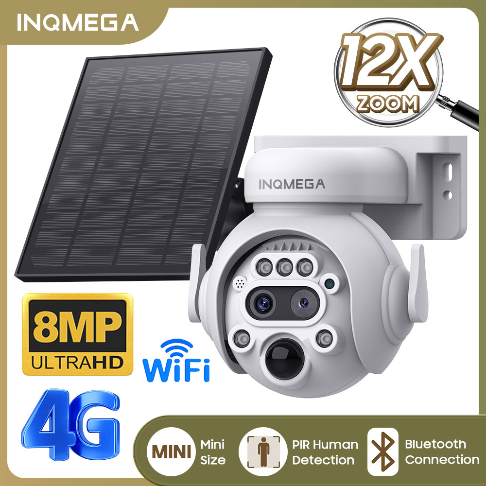 Panel Power Outdoor - INQMEGA 8MP 4K camera op zonne-energie