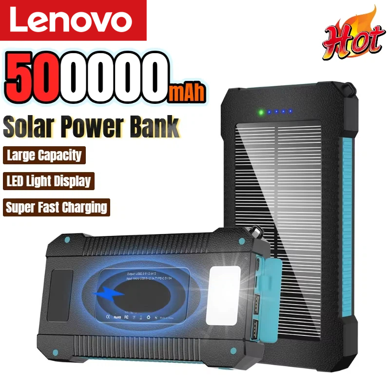 Outdoor Power Distribution Panel - Lenovo 500000mAh zonne-energiebank Grote capaciteit Supersnel