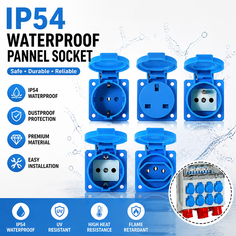 Outdoor Power Distribution Panel - IP54 16A waterdichte industriële paneelaansluiting elektrische
