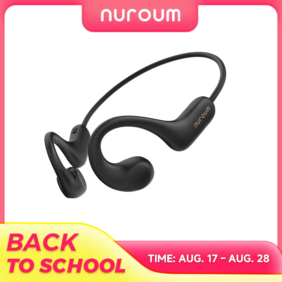 Outdoor Power Adapter Usb C - NUROUM Bluetooth-oortelefoon, nekgemonteerde draadloze headset, open-achter-oortelefoons,