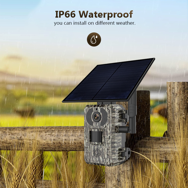 Panel Power Outdoor - 4G 4mp Outdoor Wildlife Jacht Trail