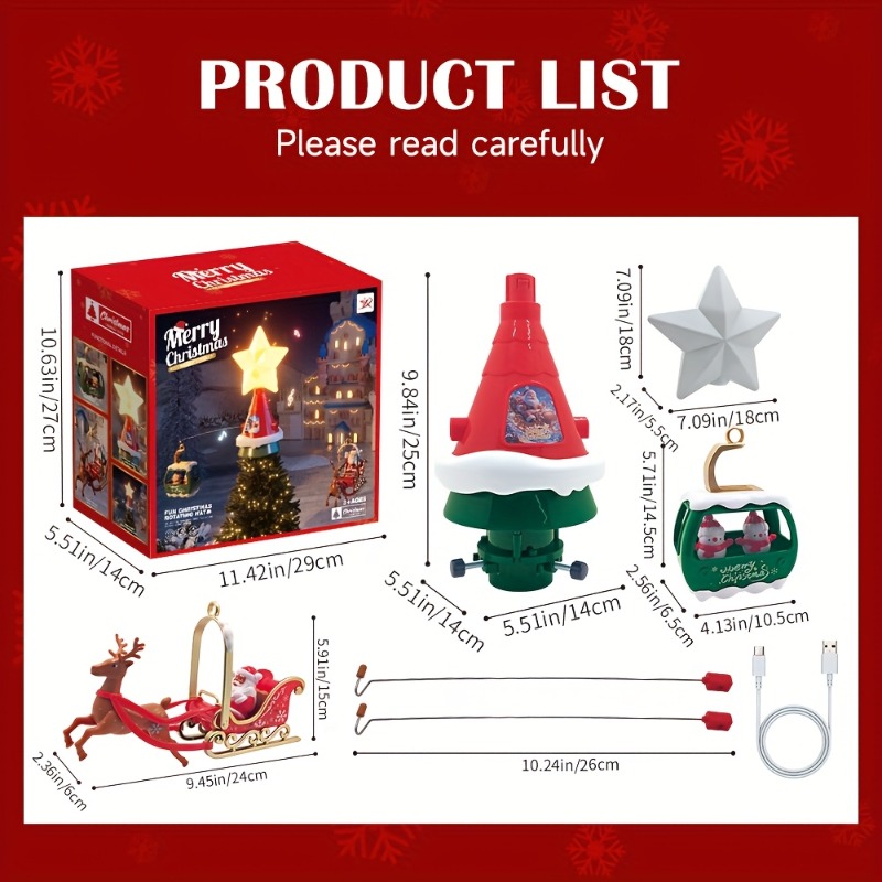 Kerstboom Top Roterende carrou - Outdoor Power For Christmas Lights recensie en prijs
