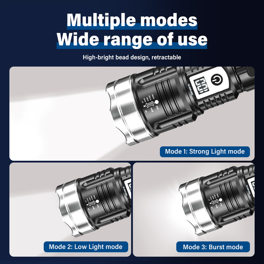 High Power 200000LM LED-zaklam - Outdoor Power For Camping recensie en prijs