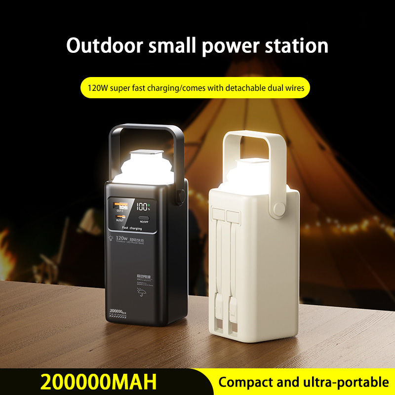 120W Power Bank 200000mAh Grot - Outdoor Power Adapter Usb C recensie en prijs