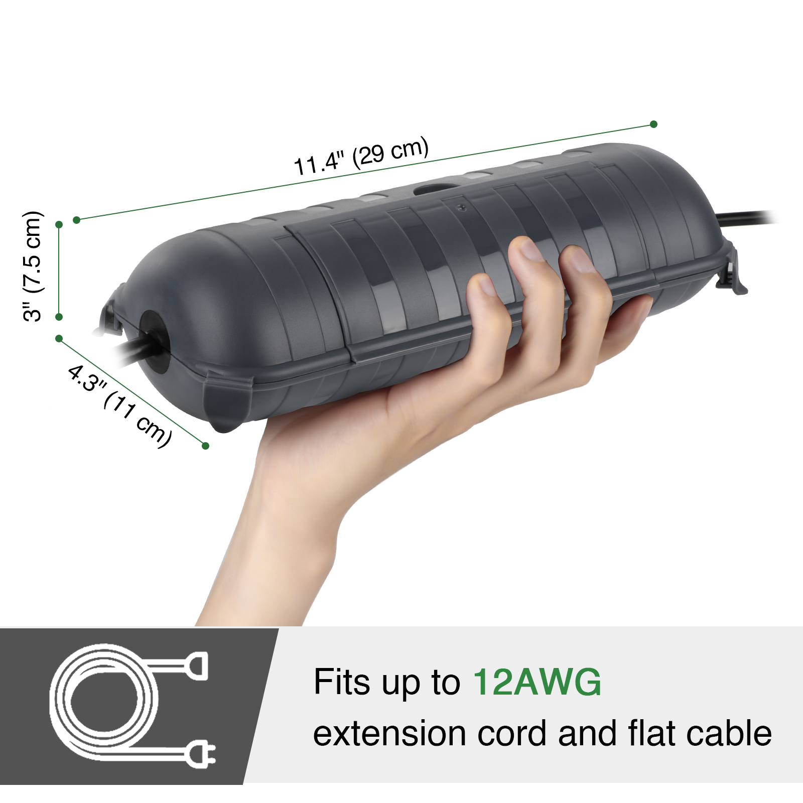 Grote weerbestendige buiten el - Outdoor Power Strip With Cover recensie en prijs