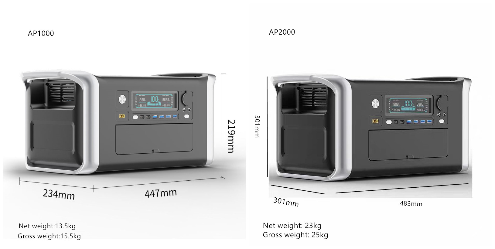 1800 watt 2600 watt draagbare  - Outdoor Power Bank With Ac Outlet recensie en prijs