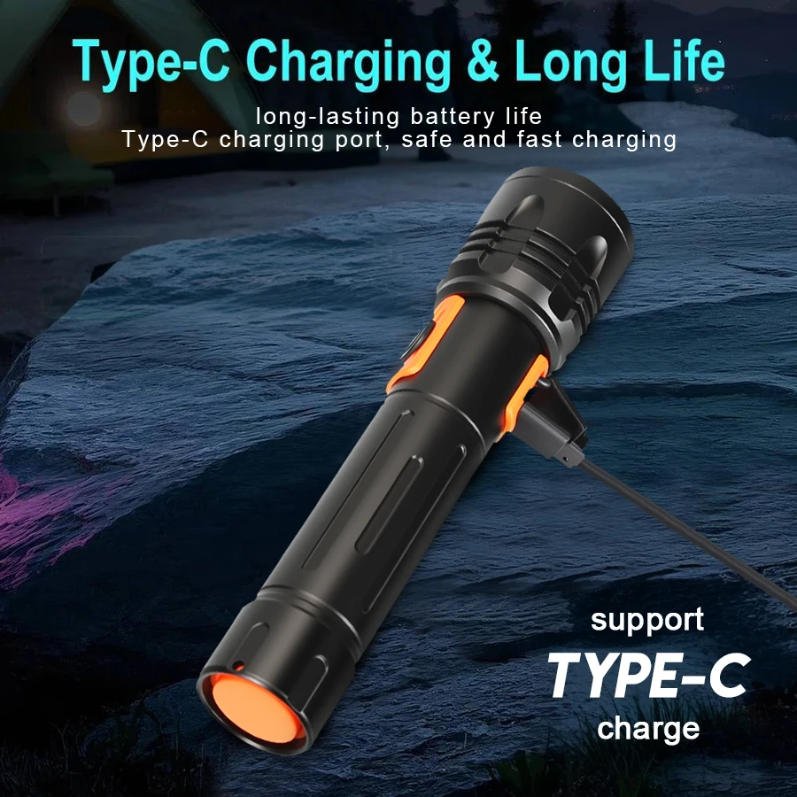 Krachtige LED-zaklamp Oplaadba - Outdoor Power For Camping recensie en prijs