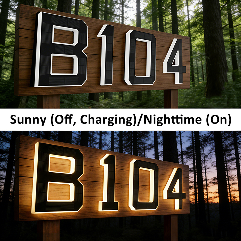 Huisnummerbord op zonne-energi - Outdoor Power Number recensie en prijs