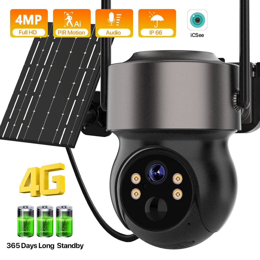 4MP 4G SIM Zonne-energie op ba - Panel Power Outdoor recensie en prijs