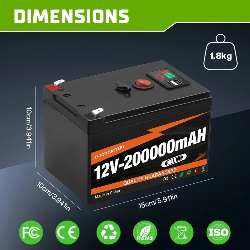 12V 200000mAh Oplaadbare Lithi - Outdoor Power Number recensie en prijs