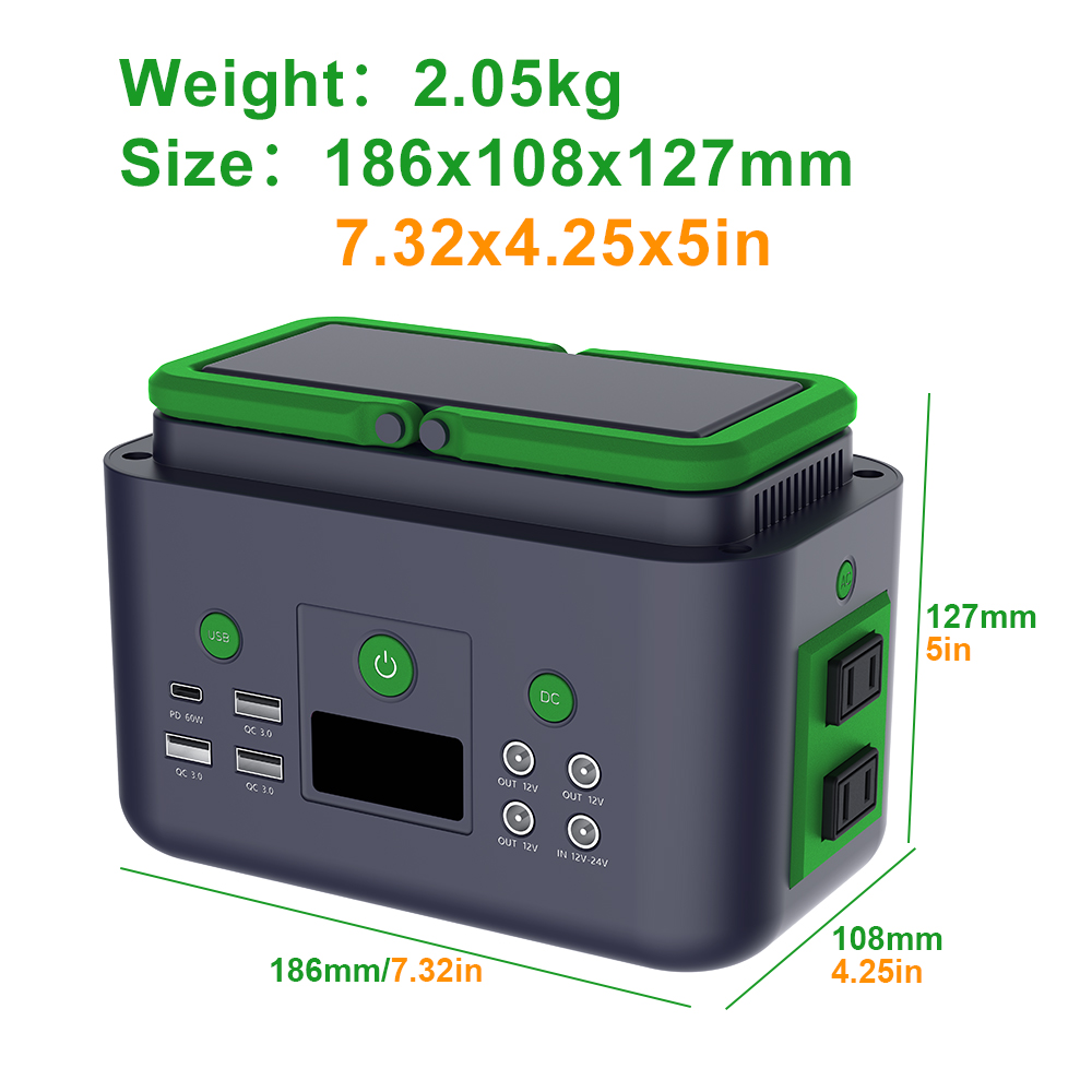 200W Draagbare Zonne-energiece - Outdoor Power Bank With Ac Outlet recensie en prijs