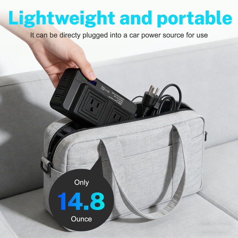 200W Auto-omvormer Stroomconve - Outdoor Power Adapter Usb C recensie en prijs