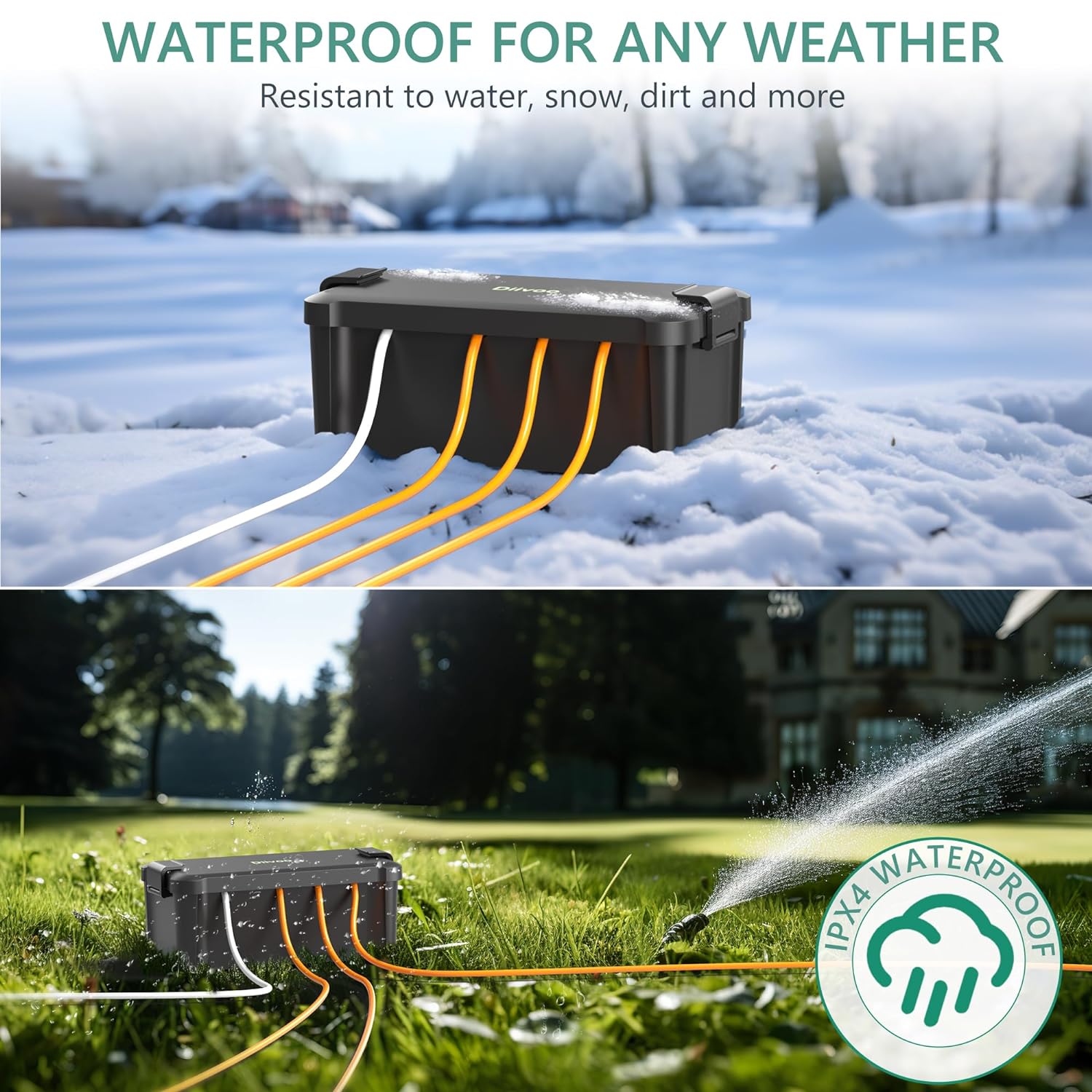 Diivoo Outdoor waterdichte ele - Outdoor Power Adapter recensie en prijs