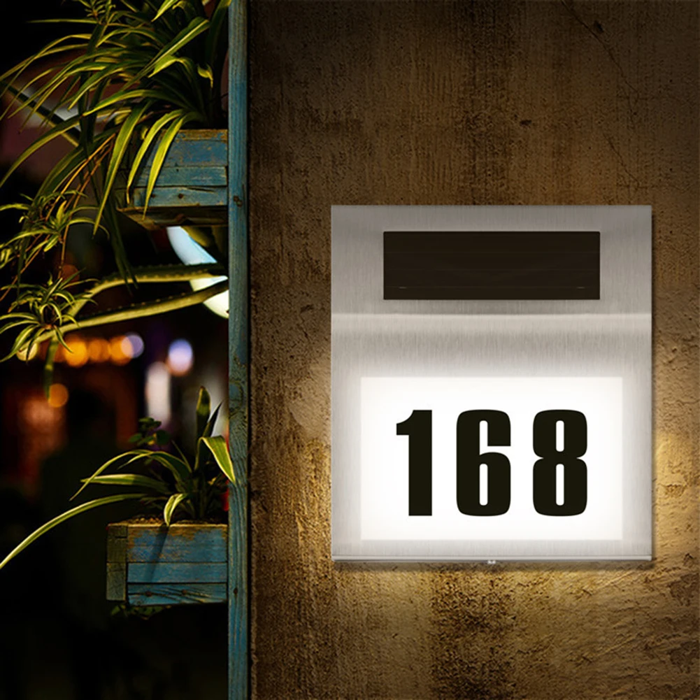 Huisnummer Led Solar Lamp Wate - Outdoor Power Number recensie en prijs