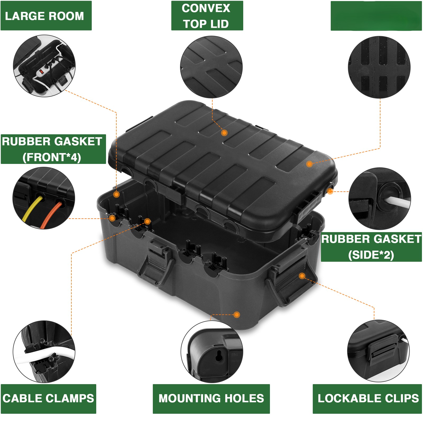 Grote elektrische kast voor bu - Outdoor Power Strip With Cover recensie en prijs