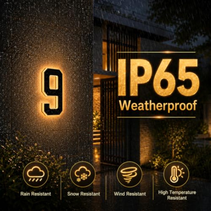 Op zonne-energie werkende LED- - Outdoor Power Number recensie en prijs