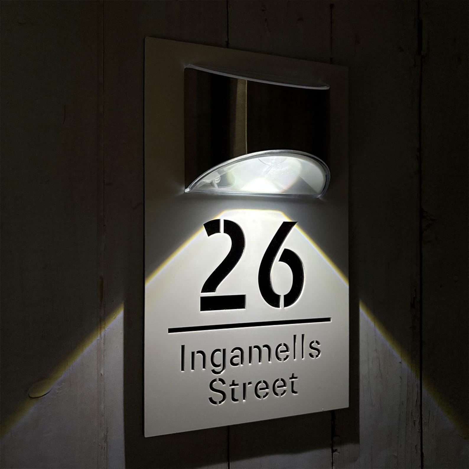 Op maat gemaakte LED-adresplaq - Outdoor Power Number recensie en prijs