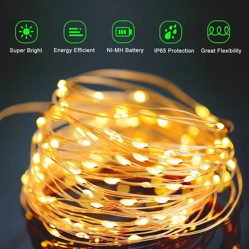 100 Led Solar Fee Waterdichte  - Outdoor Power For Christmas Lights recensie en prijs