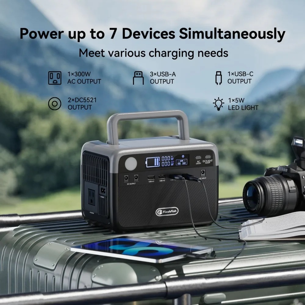 230,4Wh LiFePO4 300W (piek 600 - Outdoor Power Bank With Ac Outlet recensie en prijs