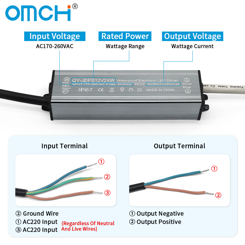 OMCH IP67 waterdichte voeding  - Outdoor Power Transformer recensie en prijs