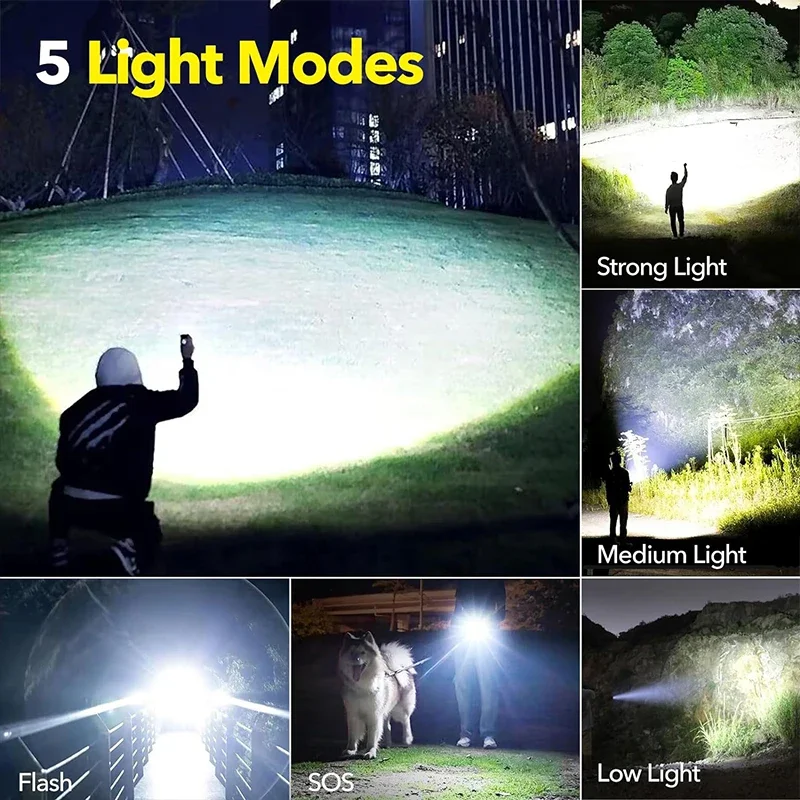 Krachtige LED-zaklamp Oplaadba - Outdoor Power For Camping recensie en prijs