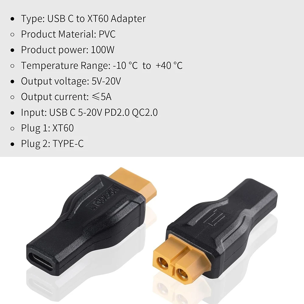 USB C naar XT60 Adapter Conver - Outdoor Power Adapter Usb C recensie en prijs