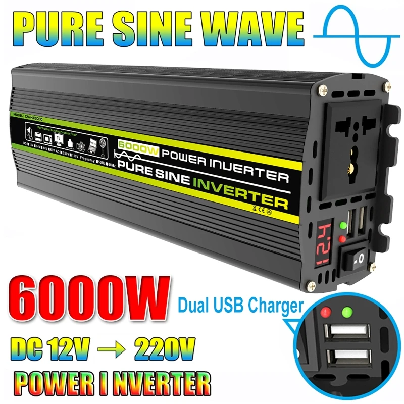 6000W DC12/24V naar AC 220V Zu - Outdoor Power Transformer recensie en prijs