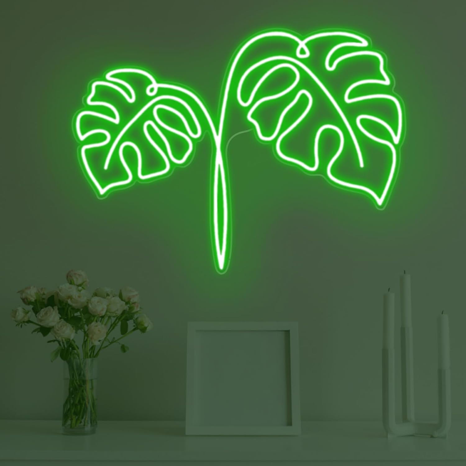 Monstera Leaf Neon Sign USB-aa - Outdoor Power And Plant recensie en prijs