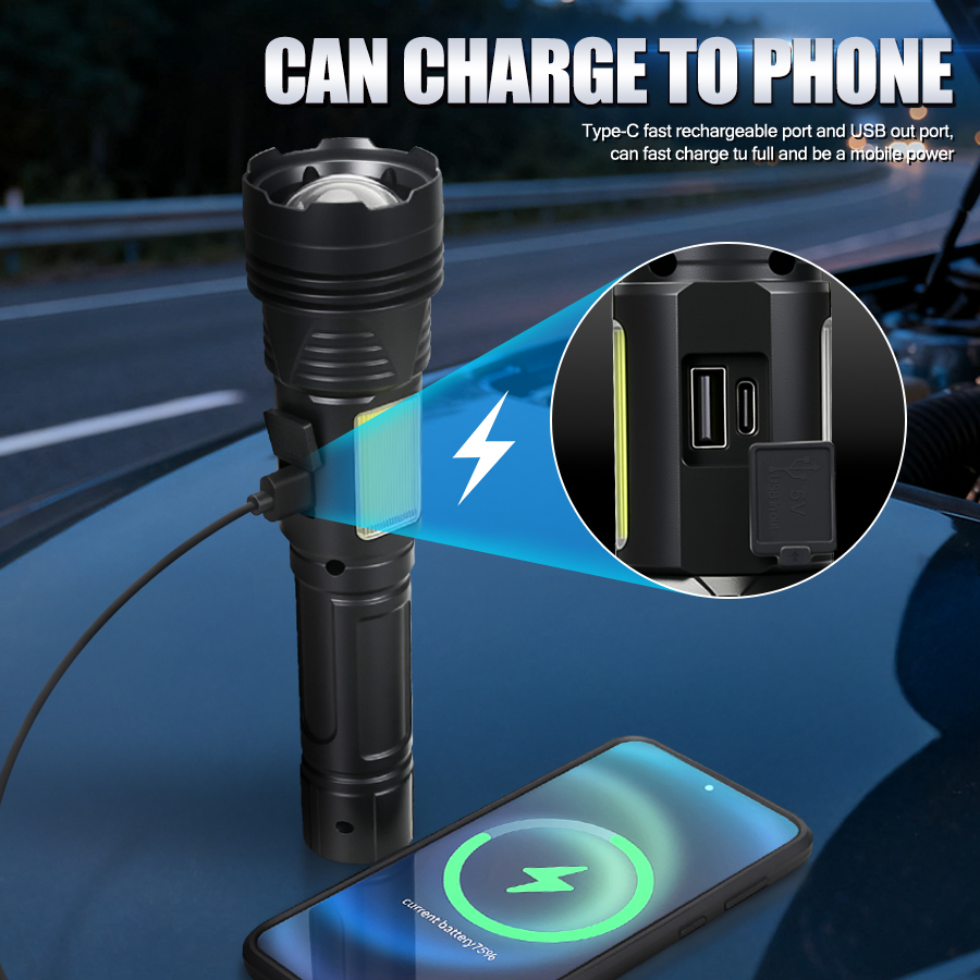 Krachtige LED-handzaklamp USB  - Outdoor Power Usb recensie en prijs
